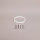 Anneau de fixation + visserie pour PROJ orientable - BLANC