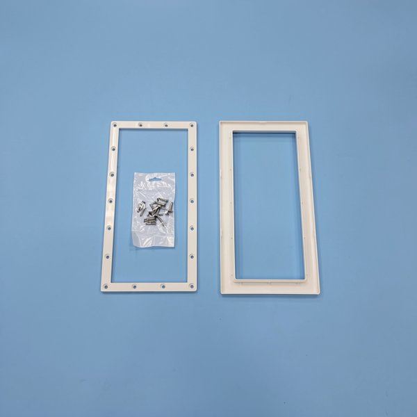 Bride SK GM + enjoliveur + vis Parker 5,5x25mm BLANC - Panneaux