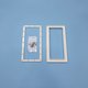Bride SK GM + enjoliveur + vis Parker 5,5x25mm BLANC - Panneaux