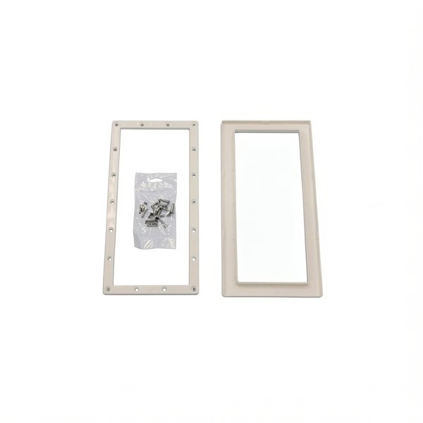 Bride SK GM + enjoliveur + vis Parker 5,5x25mm BLANC - Panneaux