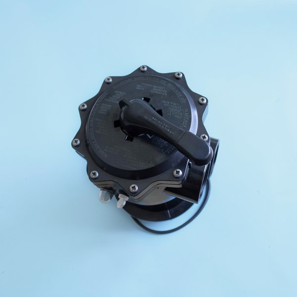 Vanne Top 2" 6 voies noire Filtre SAB Cristal-Flo T760