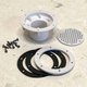 Refoulement Liner Aquareva RL-319 2" avec grille, Ø63 à coller blanc