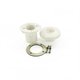 Prise balai Liner Ady / Aquareva avec bouchon RL-323 Blanc