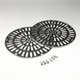 Grilles (x2) double réglable (+ vis) BR 08316 - 3" Inox