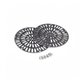 Grilles (x2) double réglable (+ vis) BR 08316 - 3" Inox