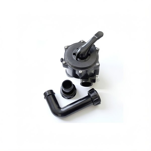 Vanne 6 voies 1"1/2 FSAB Poseidon PS40 (CP) et PS60 (CP) entraxe 150 mm