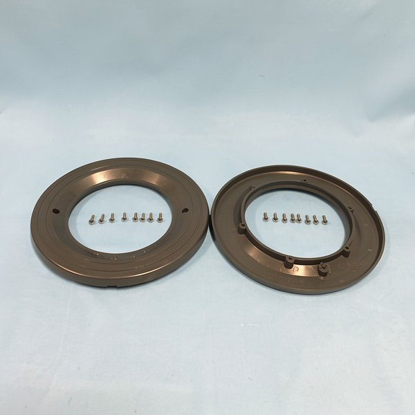 Collerettes/enjoliveurs 2 trous + vis PROJ PL84V, fixation par vis - Anthracite