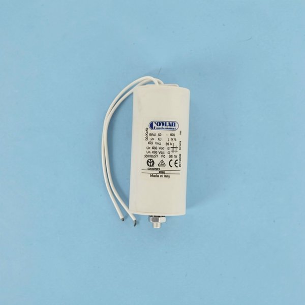 Condensateur MKA 40µF 450V 45X94 avec vis M8 câble 150mm long