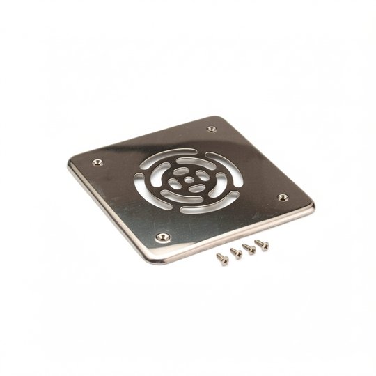 Grille (+ vis) BDF 1"1/2 - 2" Carrée - Inox Pisc Préfab