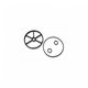 Kit joints (joint étoile, joint couvercle, 2 joints boisseau) vanne 1"1/2 Midas