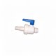 Vanne Manuelle 2 voies d'DN 40 filetage BSP 1"1/2“ / raccord de tuyau Ø32/d38