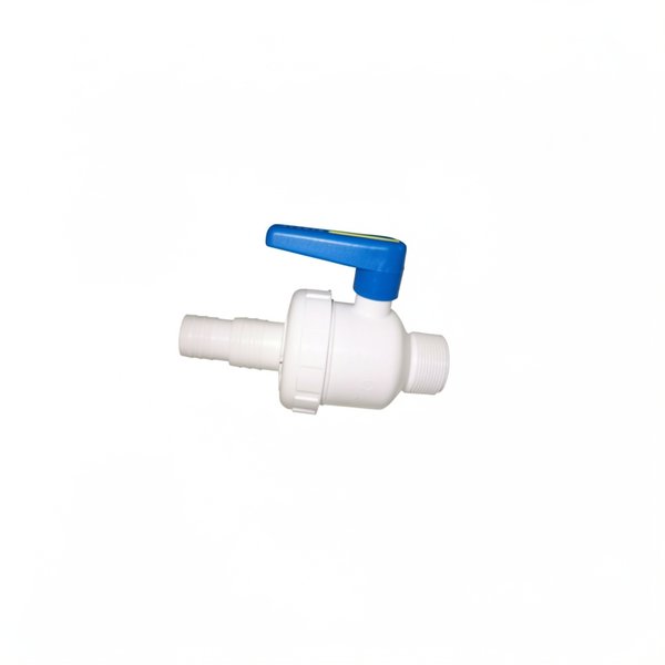 Vanne Manuelle 2 voies d'DN 40 filetage BSP 1"1/2“ / raccord de tuyau Ø32/d38