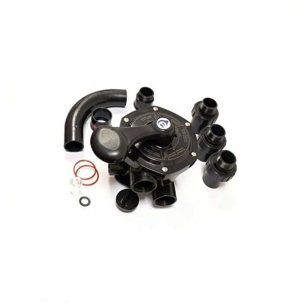 Vanne Side noire 1"1/2 MPV03 avec liaisons pour filtres SR, SMG