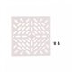 Grille (+ vis) BDF 2" Carrée - Liner/Béton