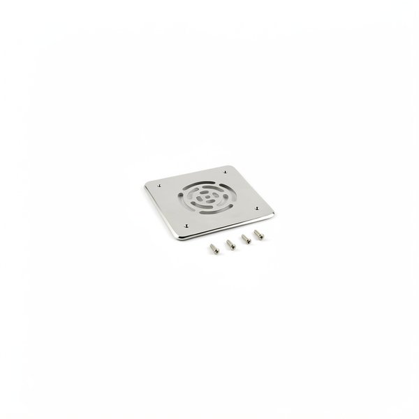 Grille BDF Inox Carrée (+ vis) 160x160 mm