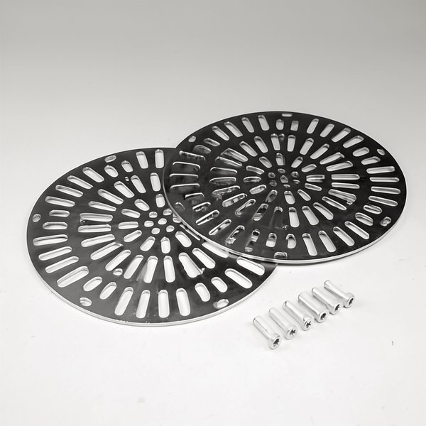 Grille double réglable (+ vis) BR 08316 - 3" Inox