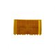 Brosse PVC jaune (modèle à anneau) pour Dolphin SWASH CL, BALY, FACIL'O, OZEO