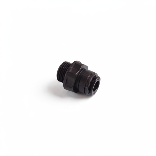 Raccord rapide de chambre d'analyse 3/8" M pour tube PE/TPFE Ø8mm