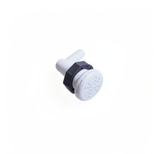 Buse d'air Storm Blanche - connexion Ø10 mm grille Ø38 mm
