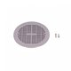 Grille plate BDF NORMA béton + vis - SABLE