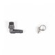 Coude norme 90° 3/8" + bride