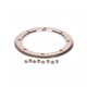 Bride bonde de fond inox D.ext 230 x D.int 166 mm