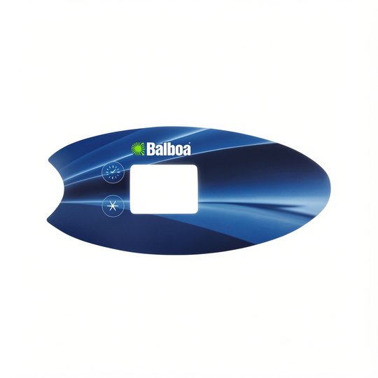 Façade autocollante VL802D (Time, Mode, Prog, Warm, Blower, Light, Cool, Jets1, Jets 2)