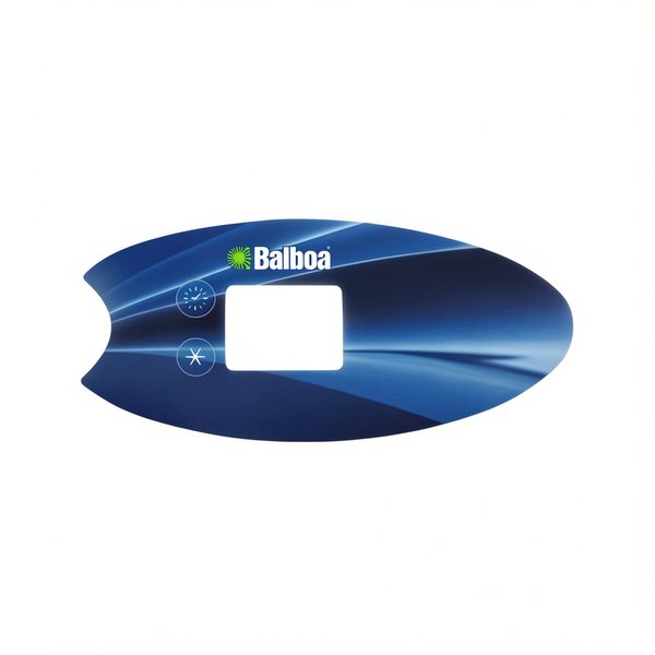 Façade autocollante VL802D (Time, Mode, Prog, Warm, Blower, Light, Cool, Jets1, Jets 2)
