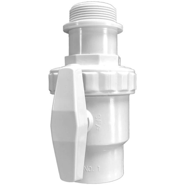 Vanne 1/4 de tour skimmer bouches large et étroite