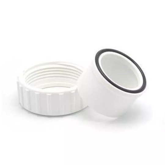 Raccord sortie ø 50mm blanc + Joint + écrou pour pompes Poolmax TP 25-35-50-75-120-150