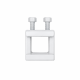 Support PVC pour tube enrouleur art code 7505500