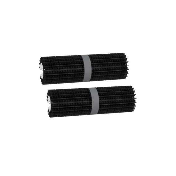 Rouleaux de PVC coloris noir pour chenille Robotclean 3 Plus - 2 x