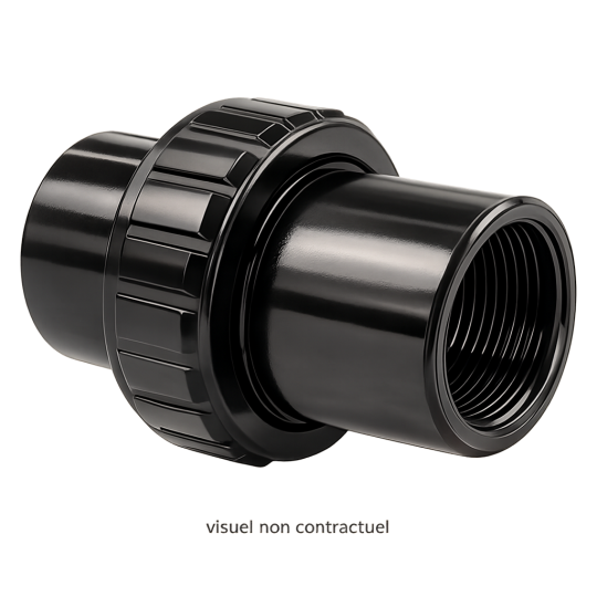 Sortie droite noire 2 pour vanne multivoie Astralpool