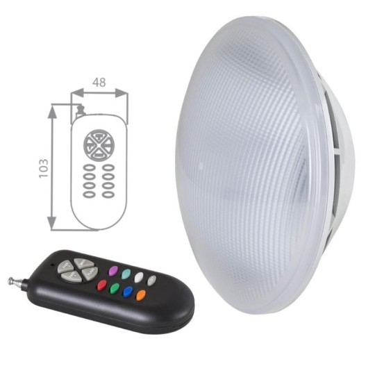 Ampoule PAR56 LED RGB 900LM (15W) (23VA) + Télécommande de la marque AstralPool (réf. 71740)