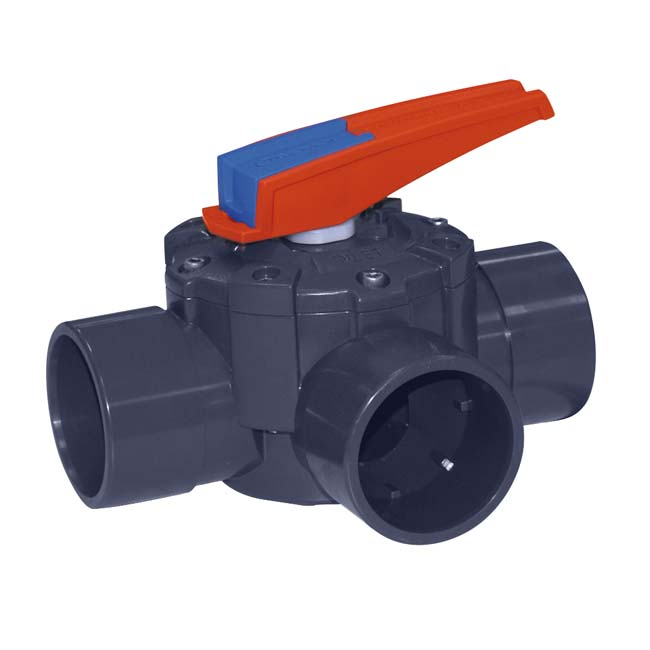 Vanne rotative à disque Ø50, Ø63 et Ø75