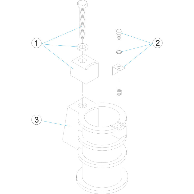 Fixation d'échelle Ø 48