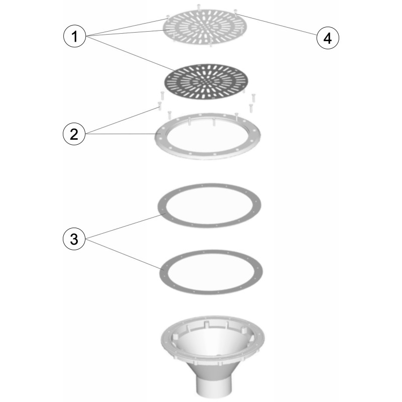 Buse de fond REGLABLE 3" LINER