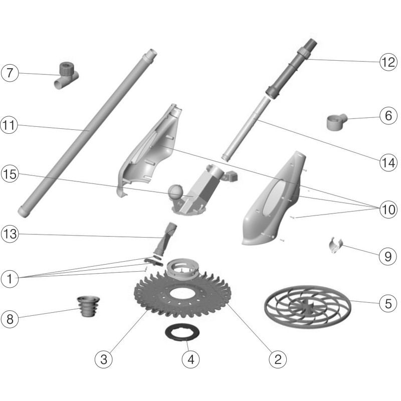 Nettoyeur de fond avec membrane