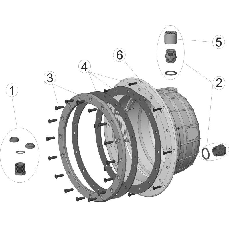 Projecteur NF piscine panneaux avec inserts