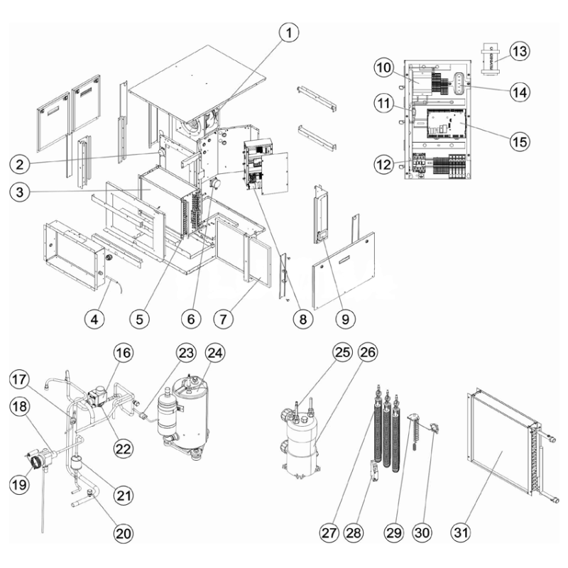 Déshumidificateur DF2 gainable titane