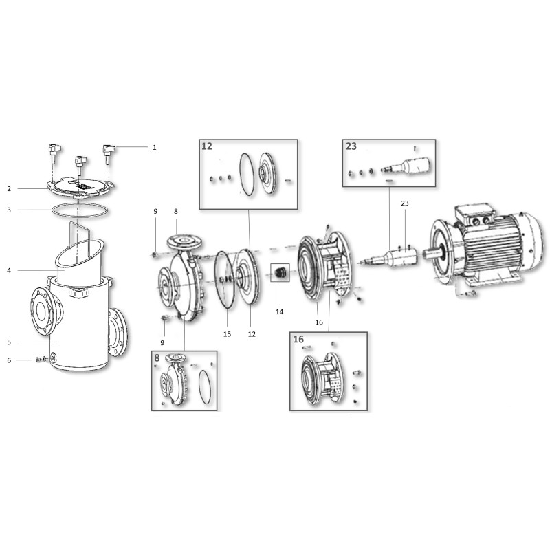 Pompe CF-4 petit volume