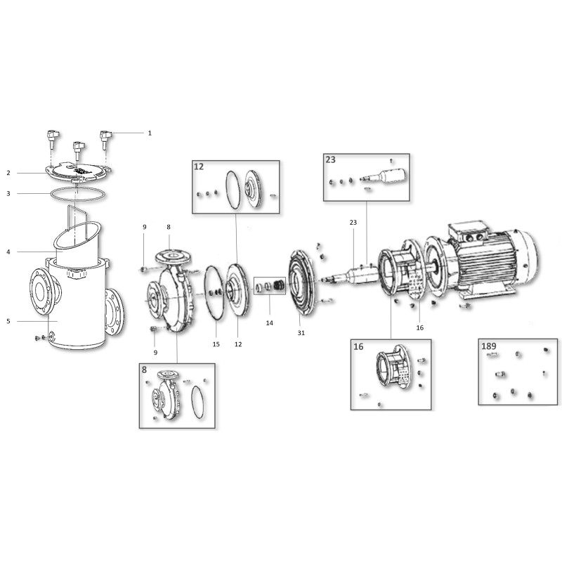 Pompe CF-4 grand volume