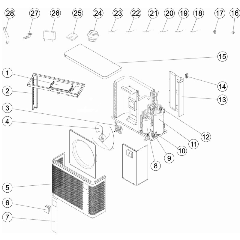 Pompe à chaleur PX25, Z250iQ MD3, MD4, MD5
