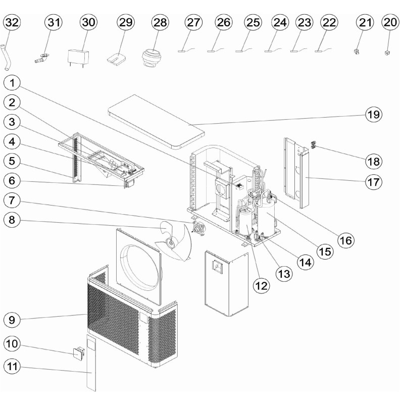 Pompe à chaleur PX25, Z250iQ TD8