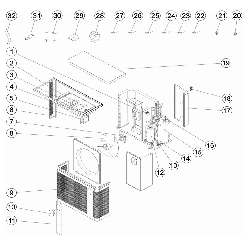 Pompe à chaleur PX25, Z250iQ TD9, TD12