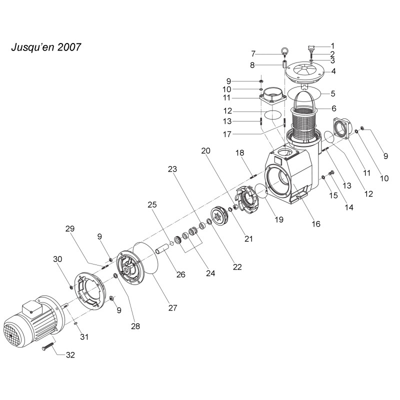 Pompe BADU 93/110 (ancien modèle)
