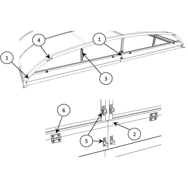 Abri télescopique ABRIWELL (façades)