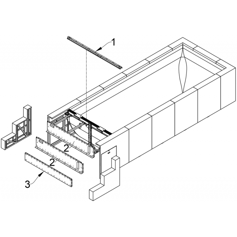 Structure piscine YACHT 2m