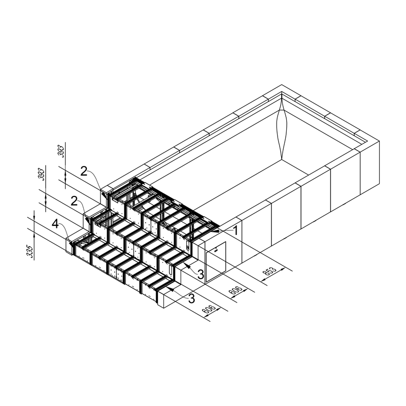 Support aluminium YACHT